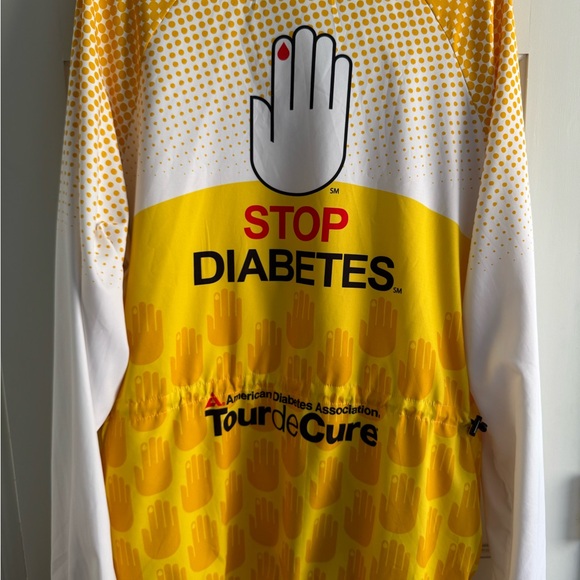 Tour de Cure Yellow Windbreaker Jacket - Picture 5 of 7
